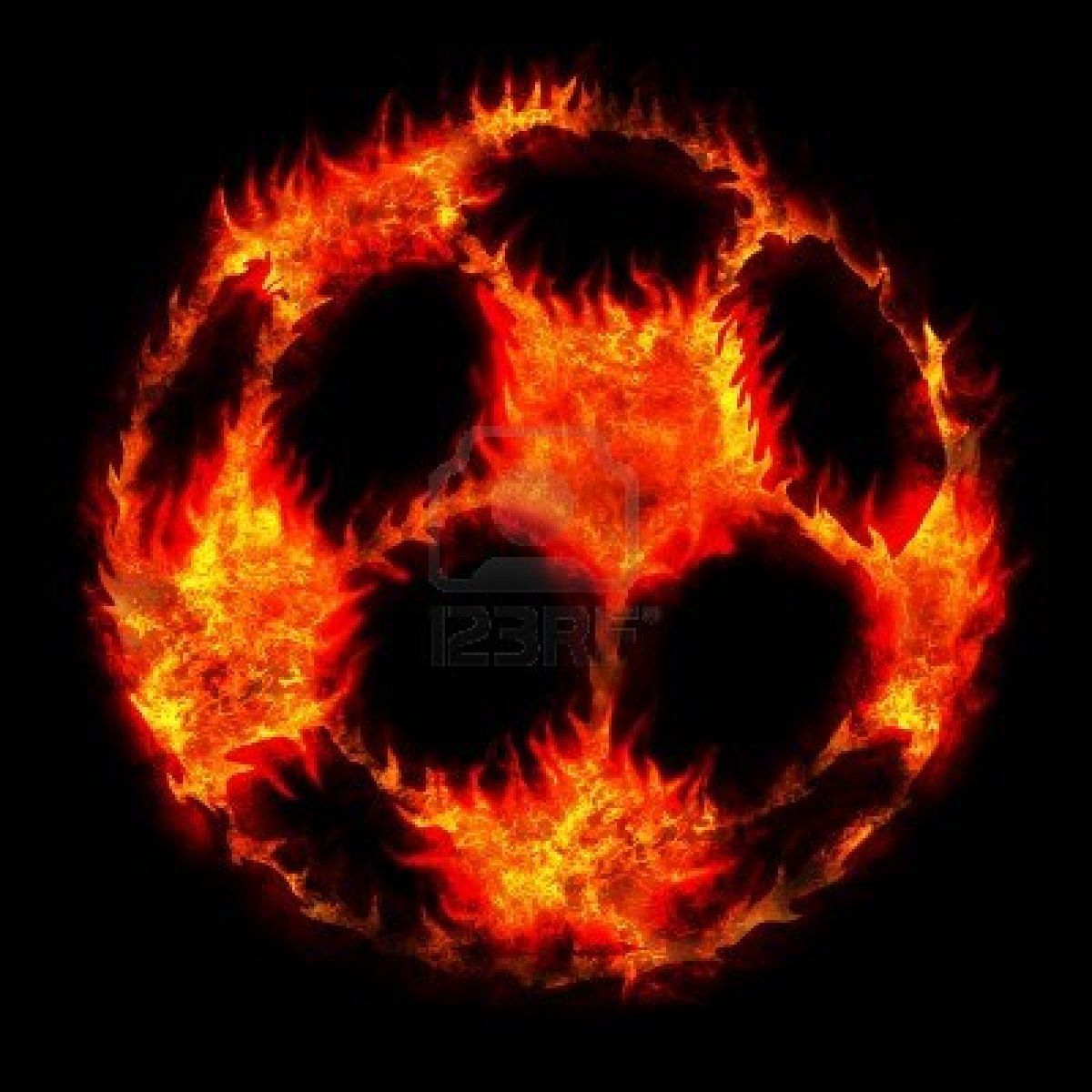 Pallone da calcio in fiamme, 1920x1080 Full HD, Desktop