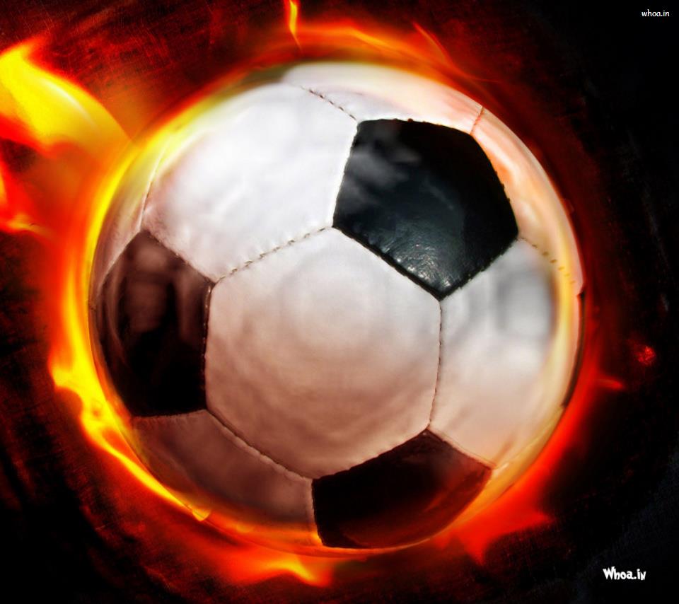 pallone da calcio in fiamme, 1920x1080 1080p, PC Desktop