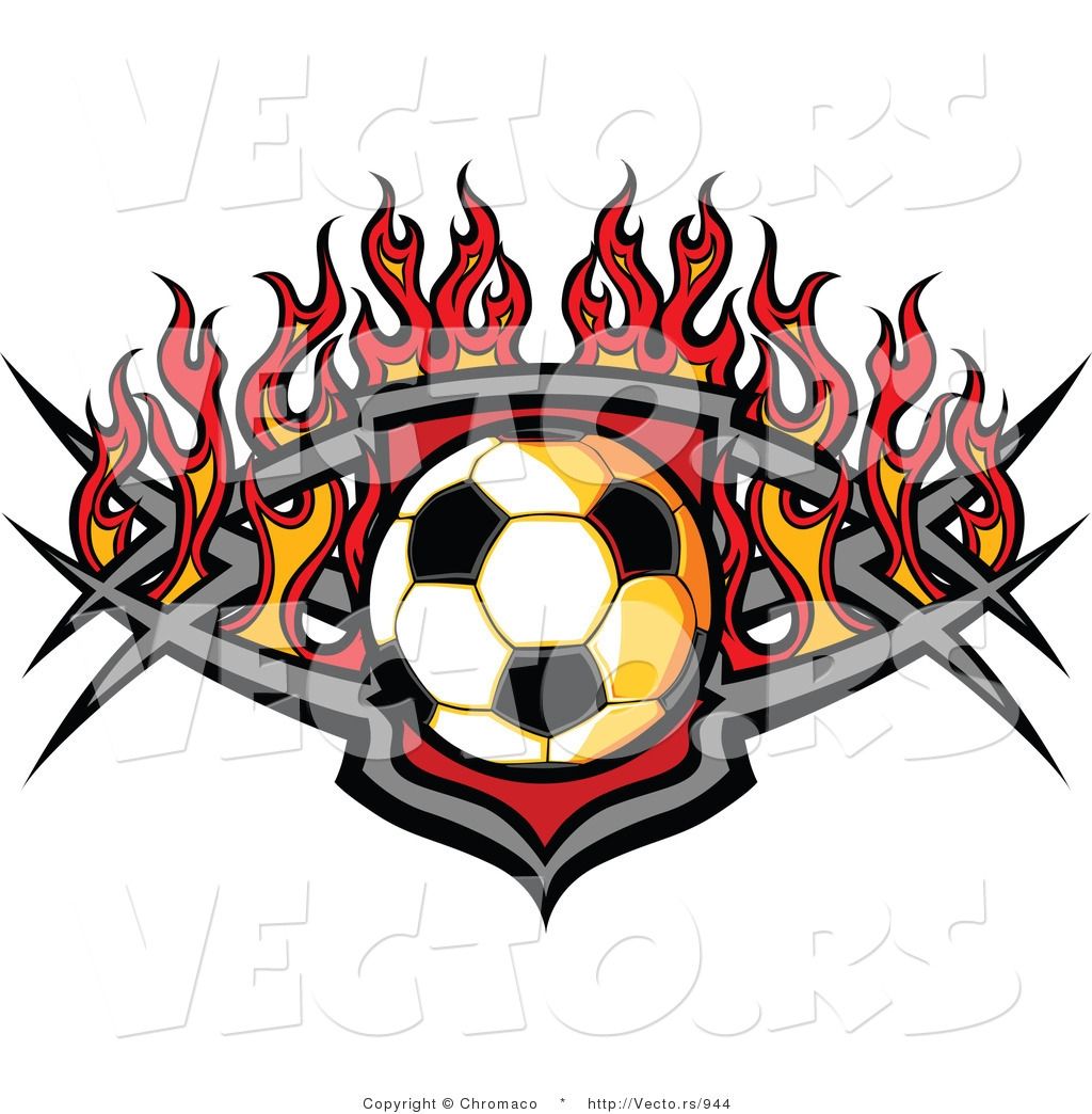 Pallone da calcio in fiamme, 960x854 HD, Desktop