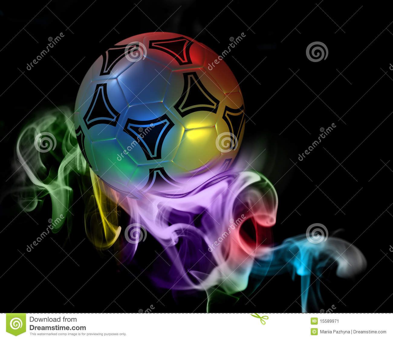 Pallone da calcio in fiamme, 1920x1200 WUXGA, Desktop