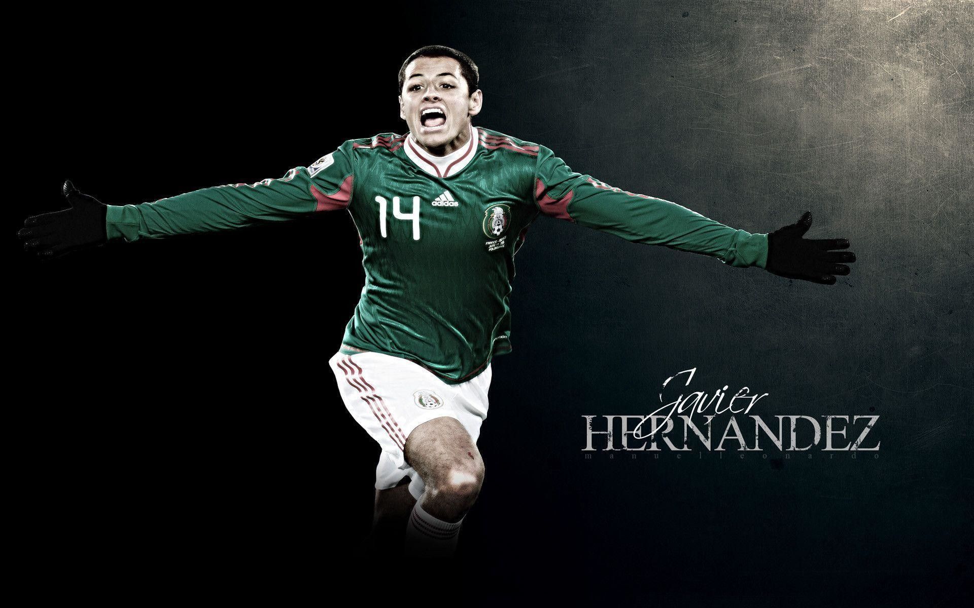 Javier Hernandez maglia Messico, nazionale calcio, 1920x1200 WUXGA, Desktop