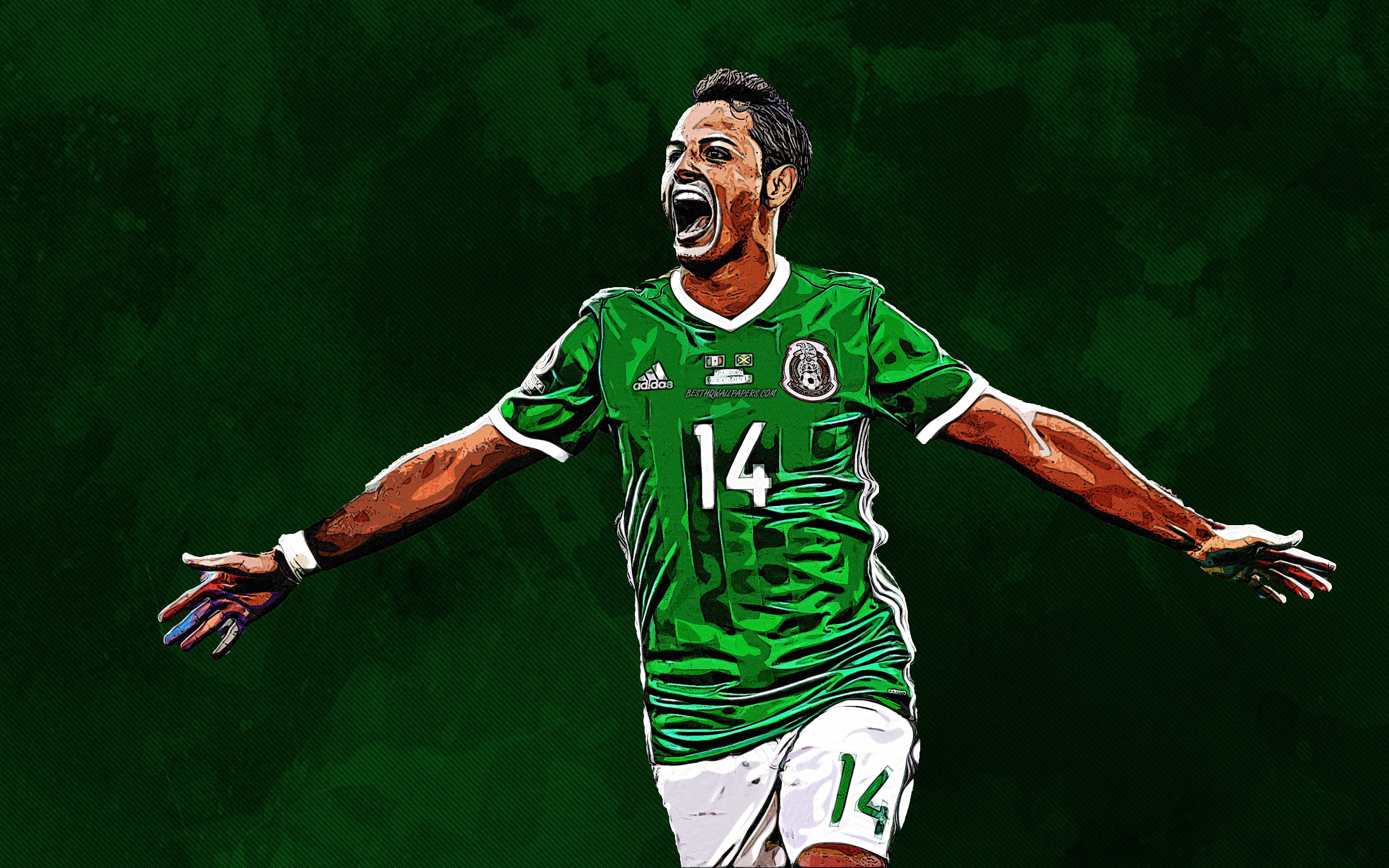 Calciatore messicano maglia verde, 3840x2400 4K Ultra HD, Monitor 4K