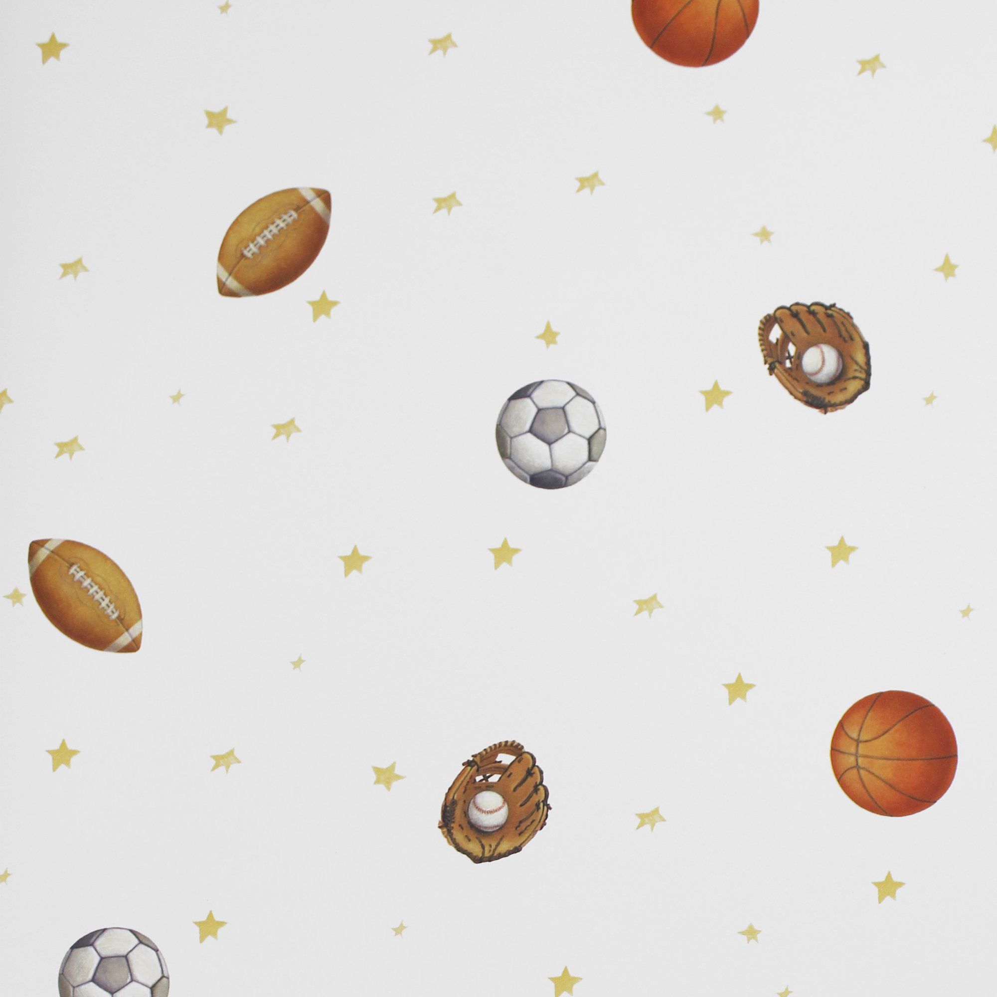 Palloni sportivi con stelle gialle, 2000x2000 Hi-Res, PC