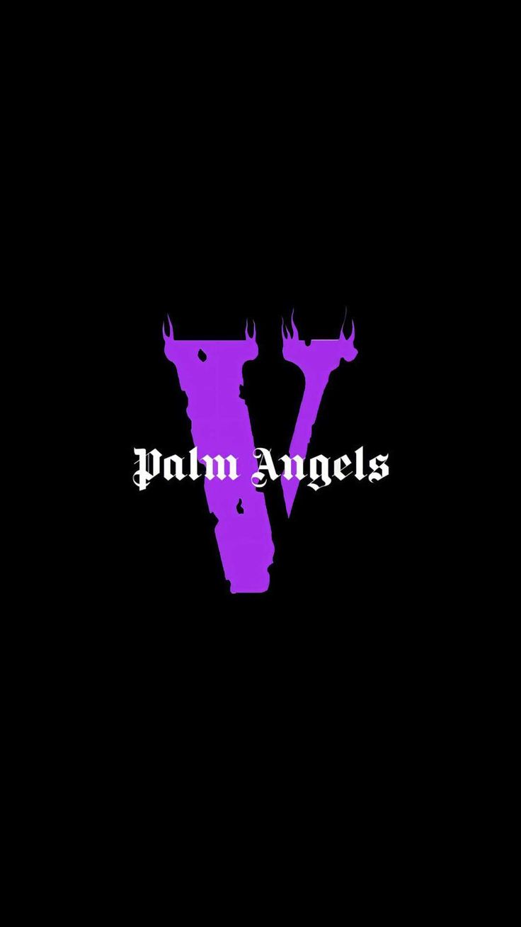 Logo Palm Angels viola nero, 736x1308 Full HD Verticale, Smartphone