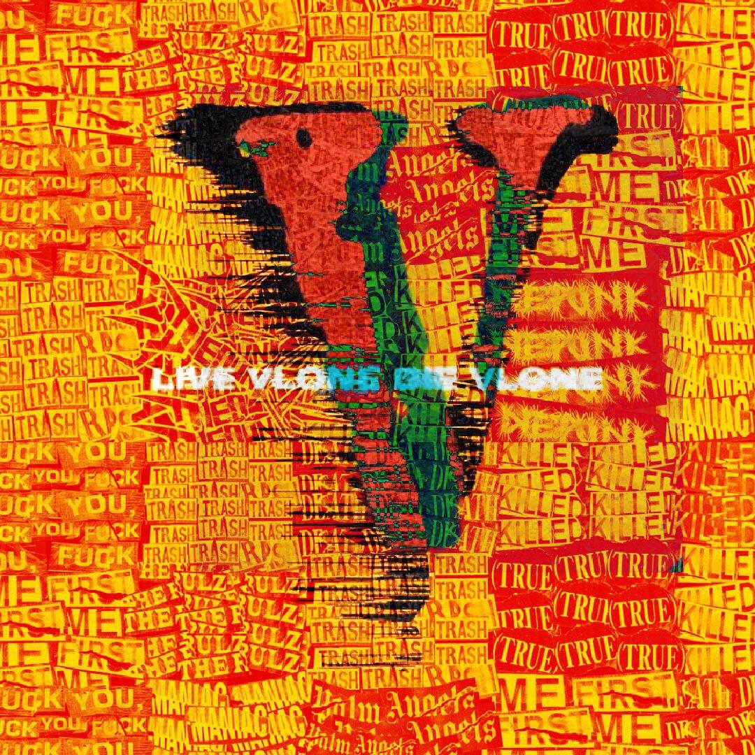 Logo Vlone giallo rosso, 1080x1080 HD, PC