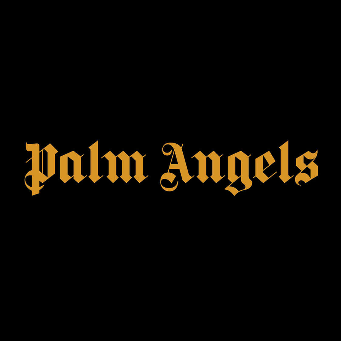 Logo Palm Angels dorato, 1122x1122 HD, Laptop