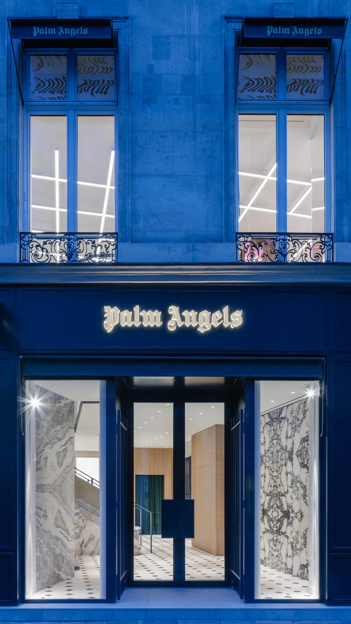 Negozio Palm Angels Parigi blu, 1200x2133 Verticale, Mobile
