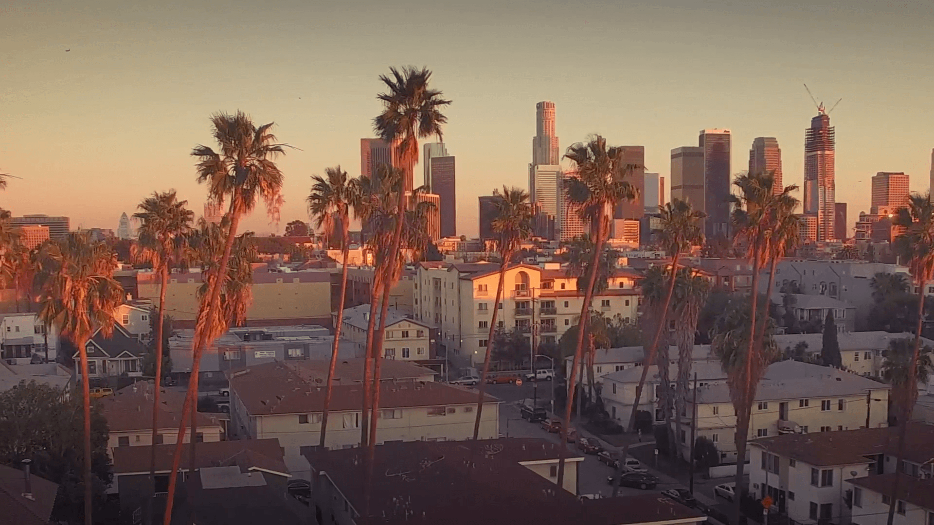 Vista aerea skyline Los Angeles, 1920x1080 Full HD 1080p, Desktop