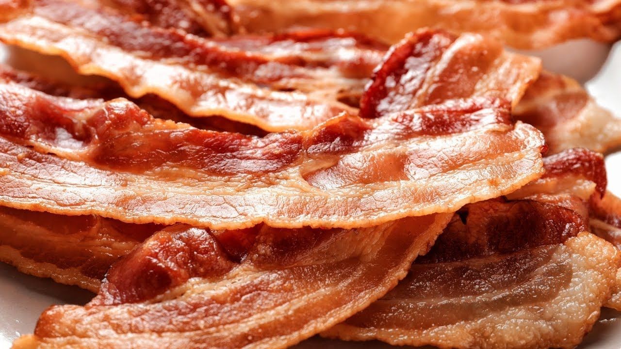 Fette di pancetta croccante fritta, 1280x720 720p, PC