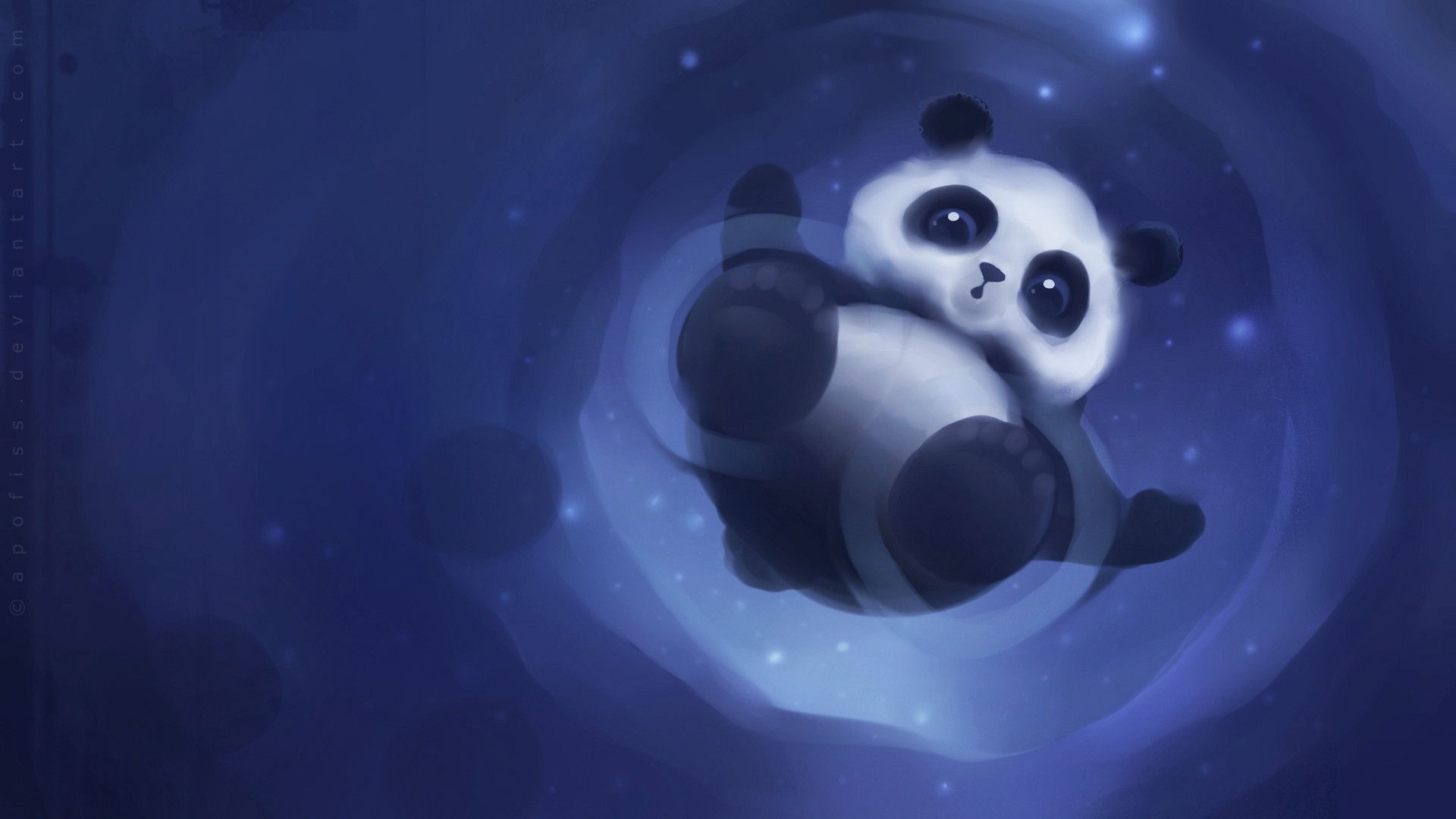 Panda anime carino spazio, 1920x1080 Full HD 1080p, Desktop