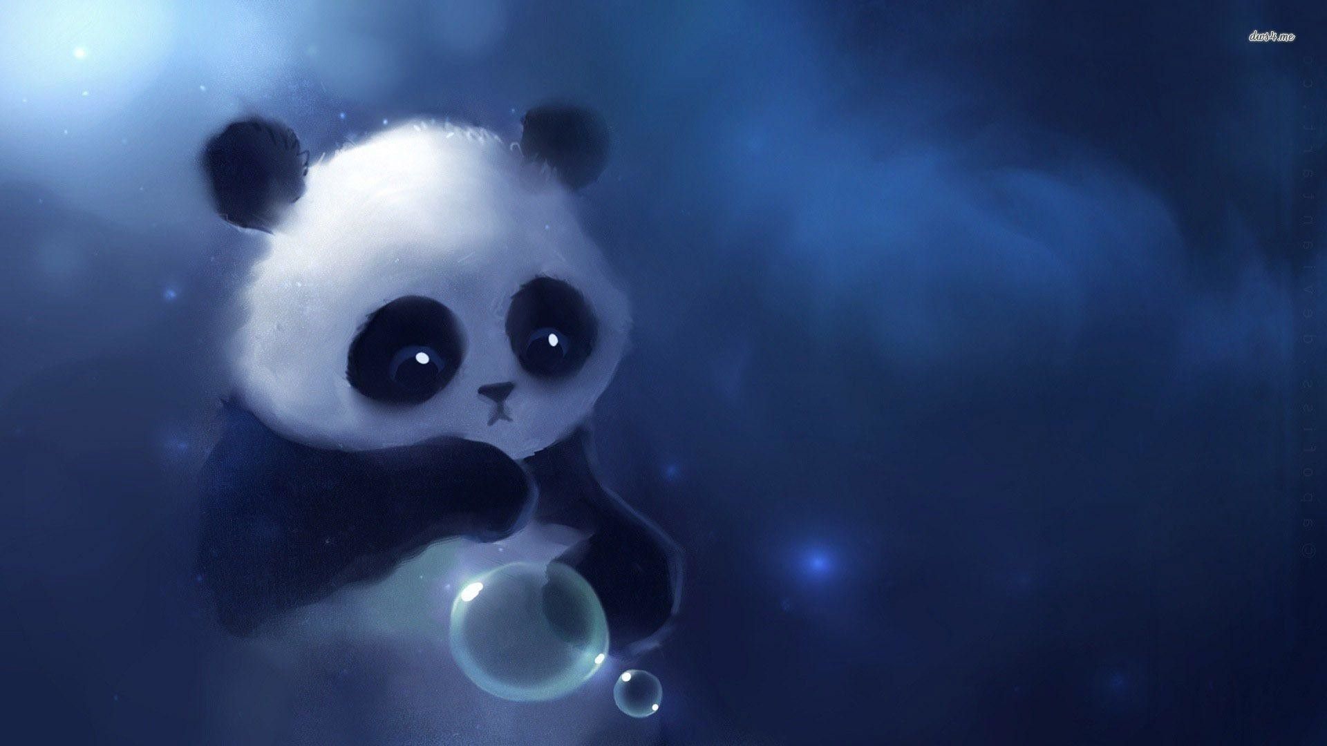 Panda anime carino bolla, 1920x1080 1080p, Desktop