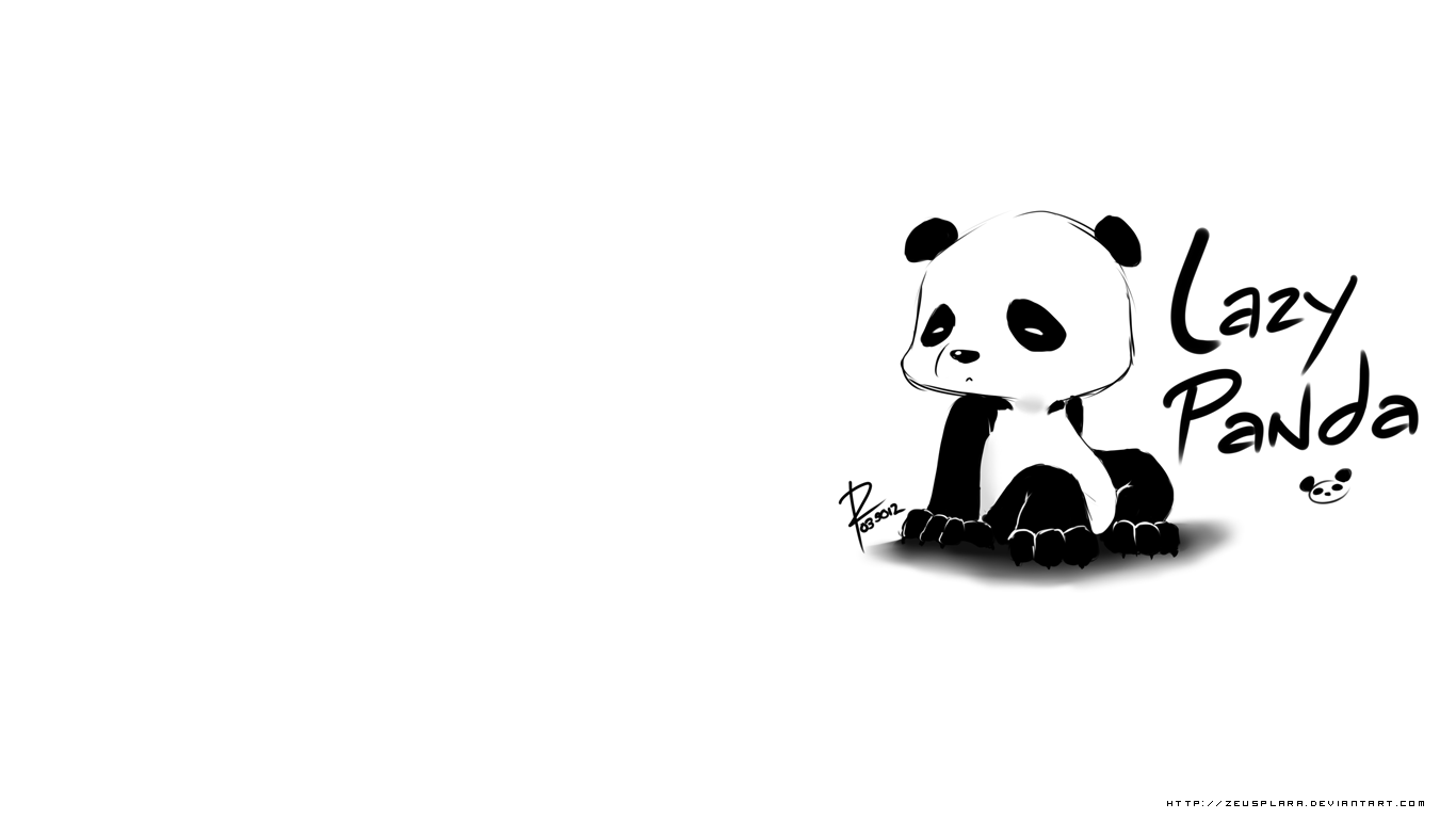 Panda cartoon con ombrellino bambù, 900x1700 Verticale, Mobile