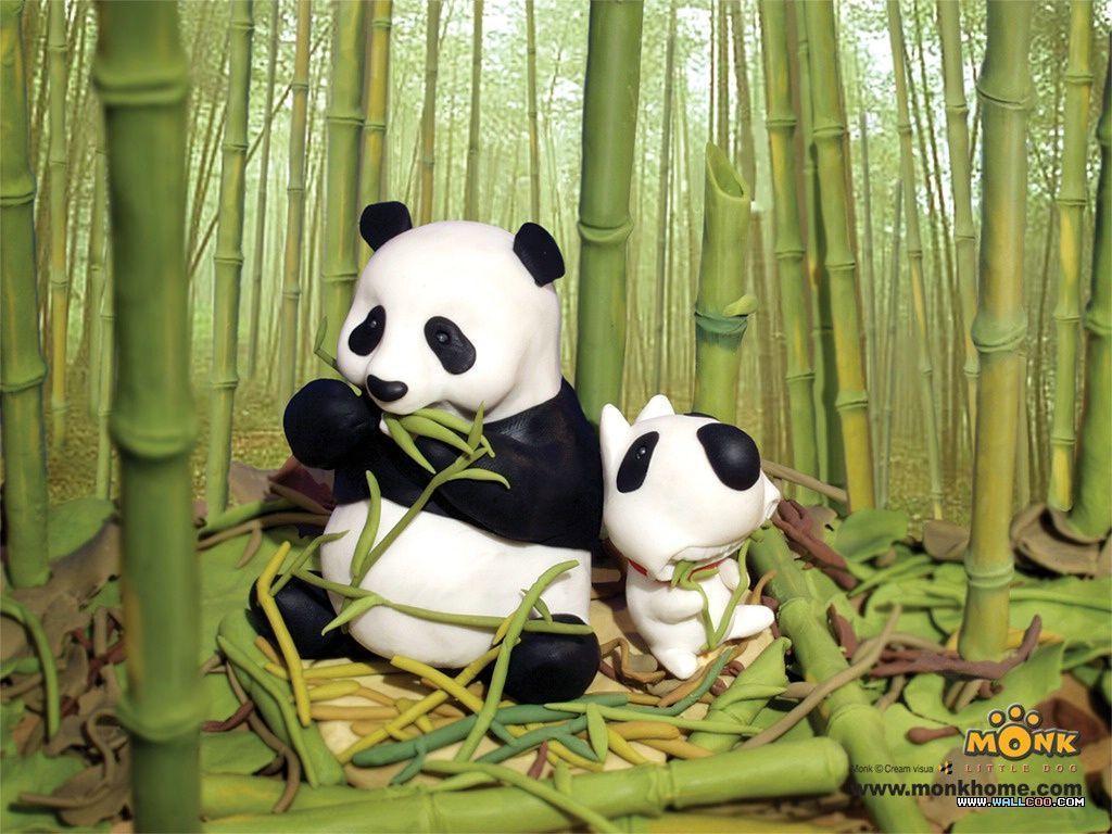 Panda cartoon carini bianco nero, 1280x1065 HD, Desktop