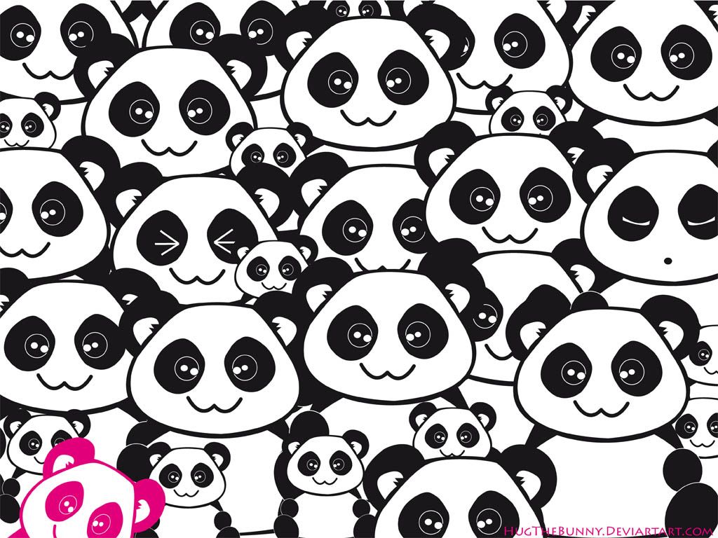 Panda kawaii su piatto, 750x1334 Full HD Verticale, iPhone