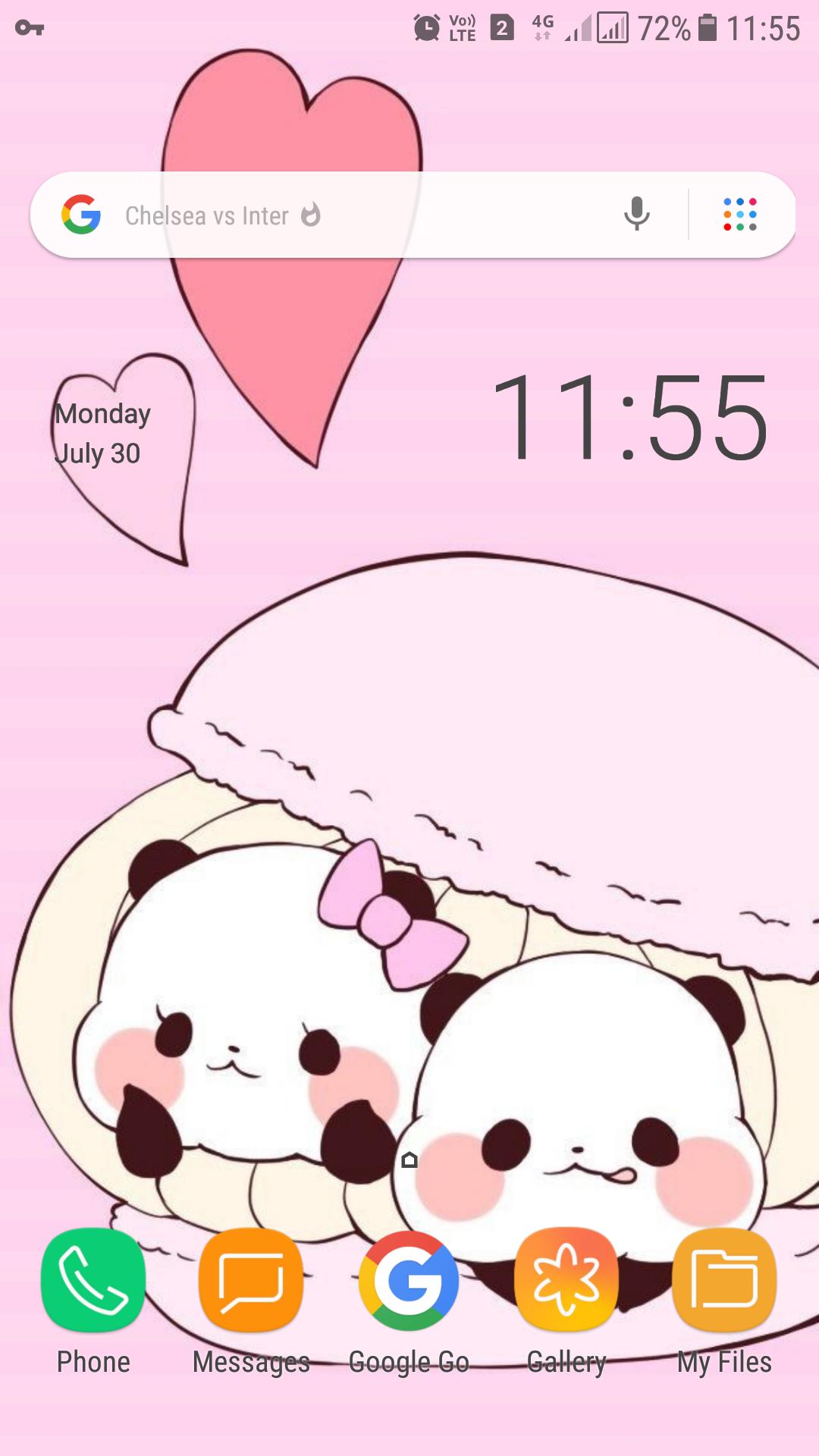 Panda kawaii bianco e nero, 1080x1080 HD, iMac
