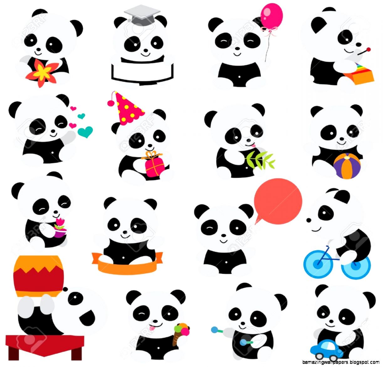 Panda kawaii sfondo rosa, 1125x1954 Verticale, Mobile