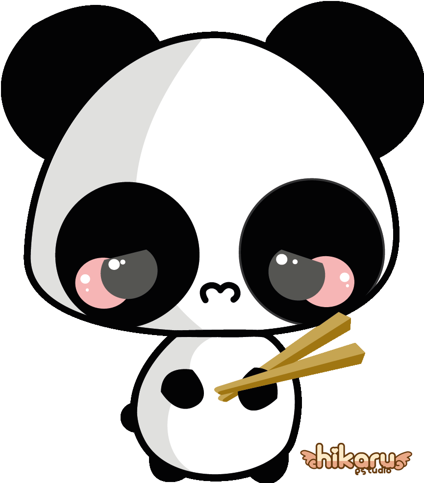 Panda kawaii con fiori rosa, 1024x768 HD, Laptop