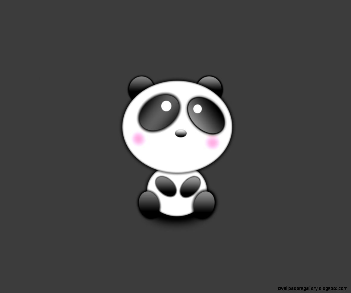 Panda cartone carino grigio, 1164x972 HD, PC Desktop