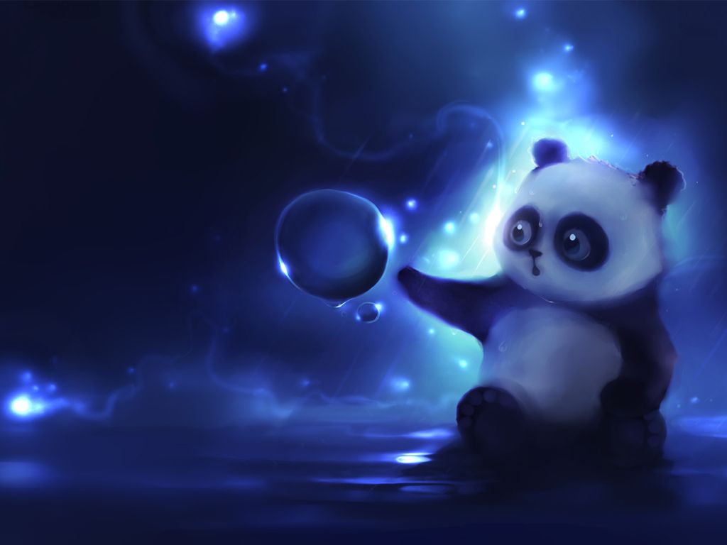 Panda cartone bolla magica, 1024x768 HD, Desktop