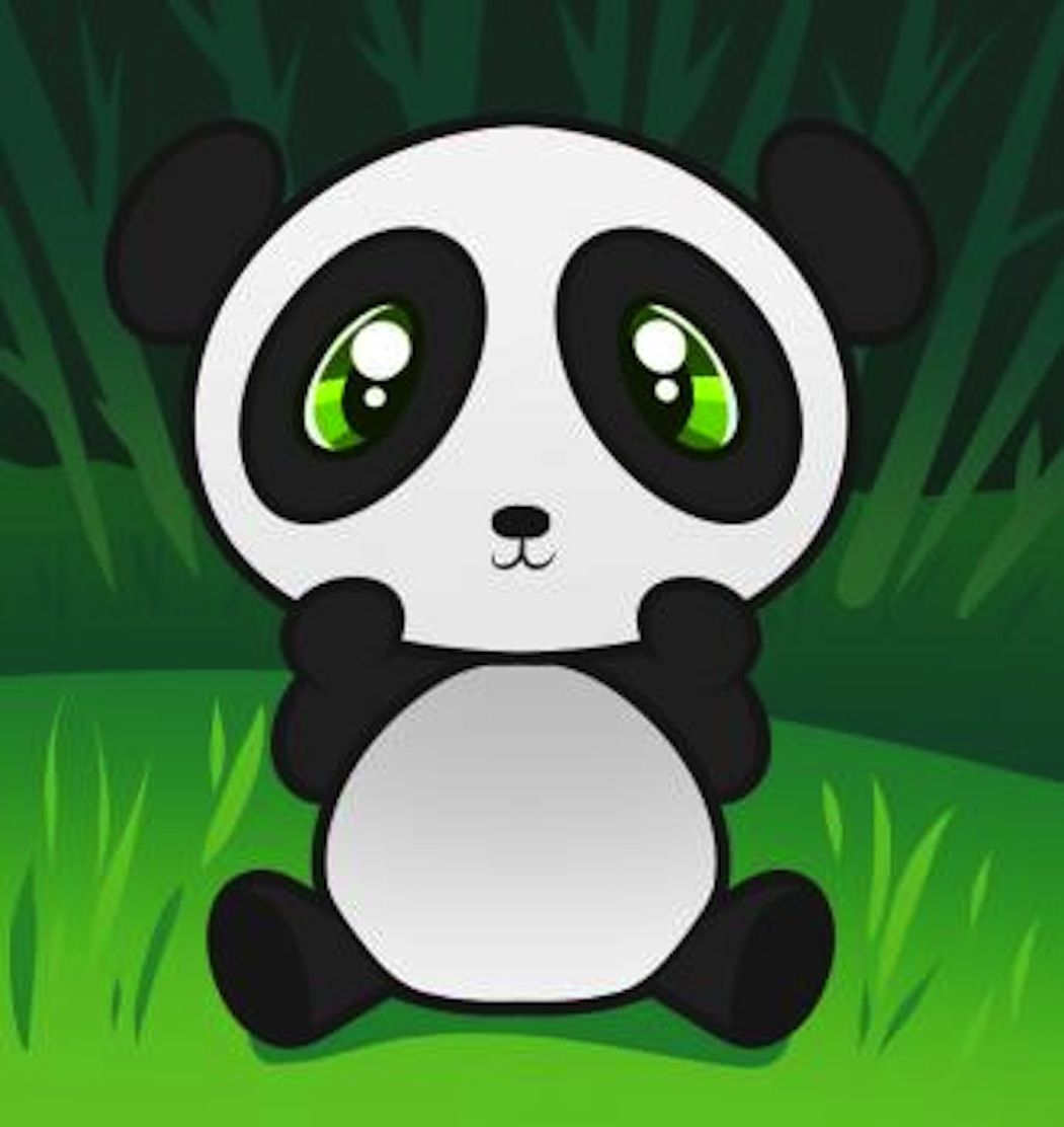 Panda cartone occhi verdi, 1051x1112 Full HD Verticale, iPhone