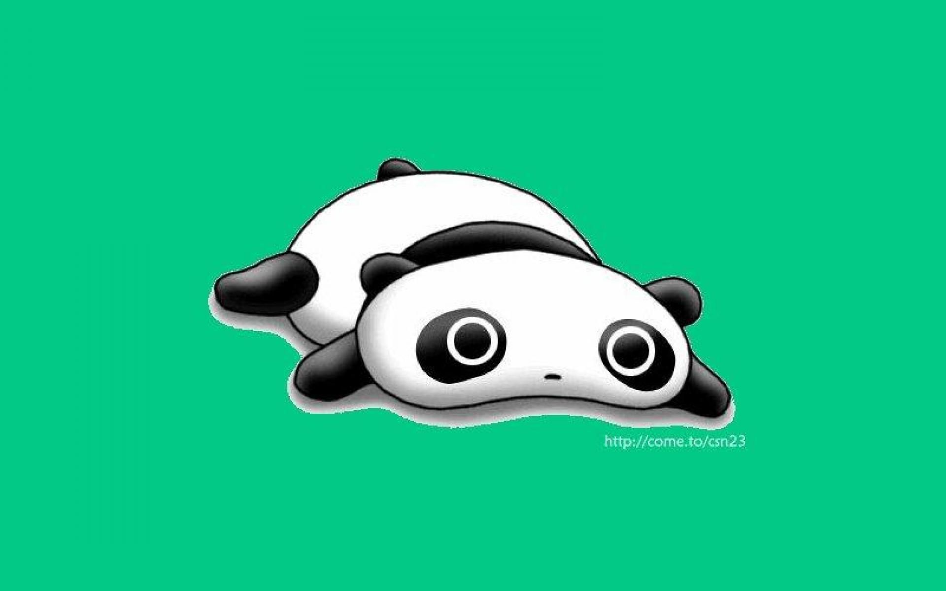 Panda cartone sdraiato, 1920x1200 WUXGA, PC Desktop