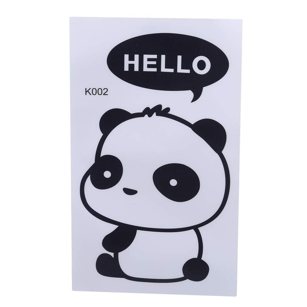 Adesivo panda cartone bianco nero, 1010x1010 HD, iMac