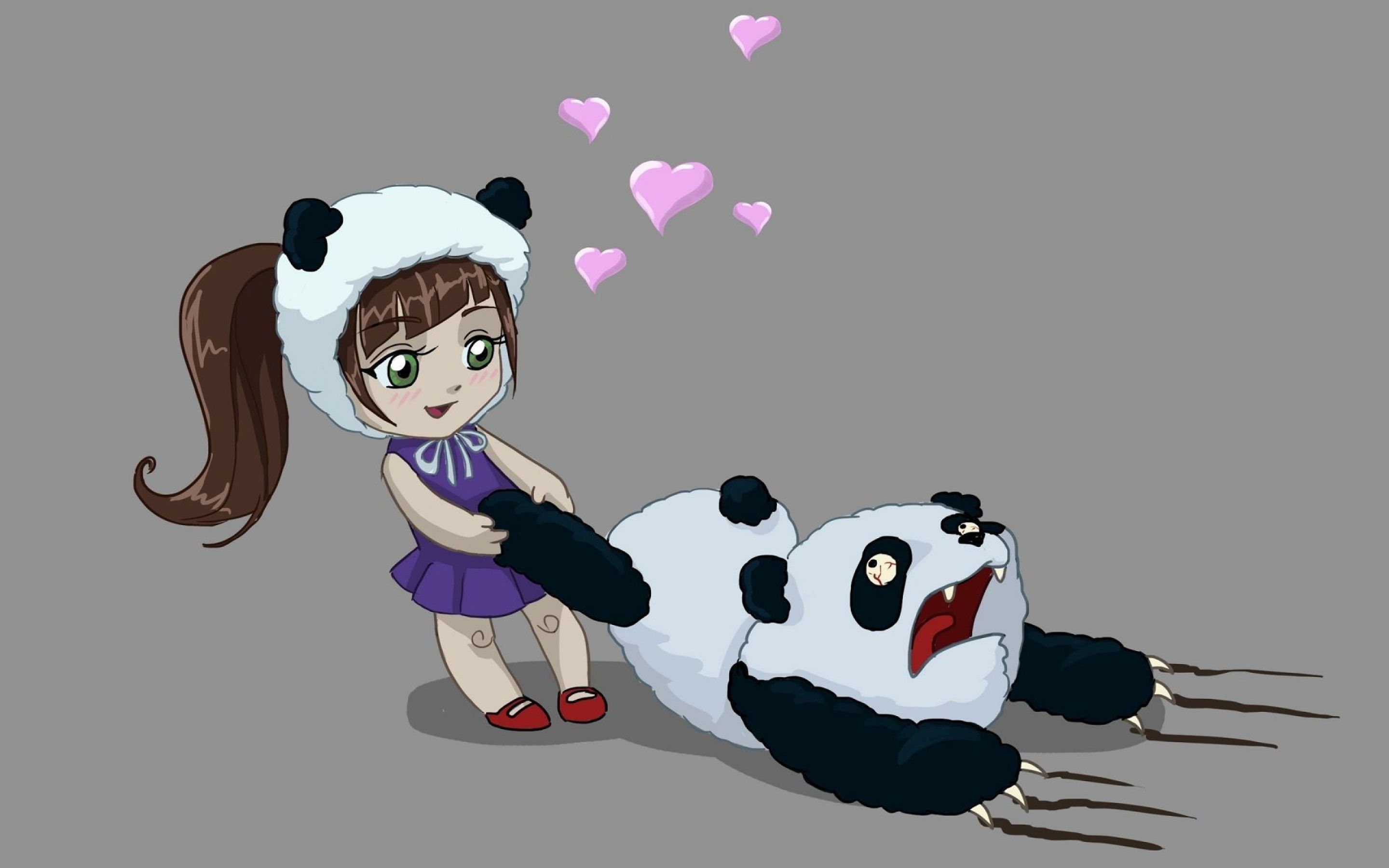 Panda kawaii che dorme, 960x960 HD, Desktop