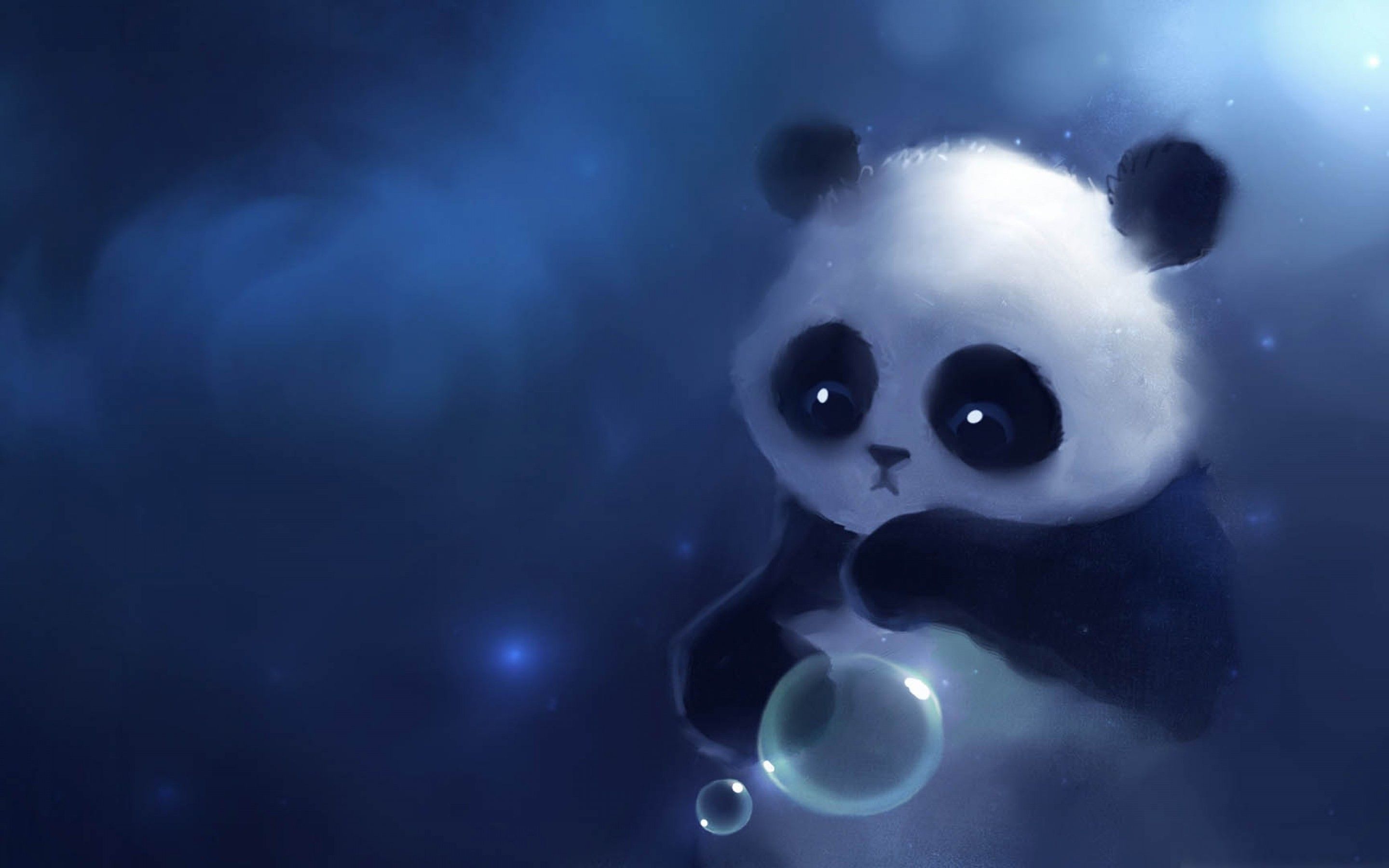 Panda cartone con bolla, 2880x1800 2K+, Desktop