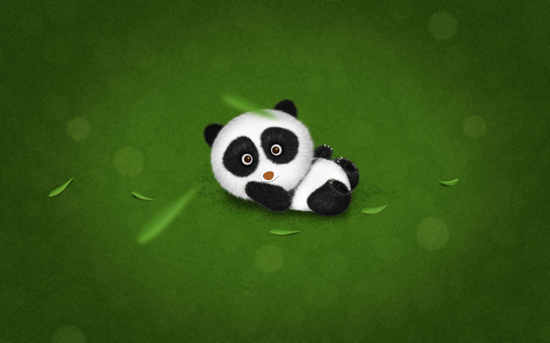 Cucciolo panda cartoon verde, 1920x1200 Full HD+ WUXGA, PC