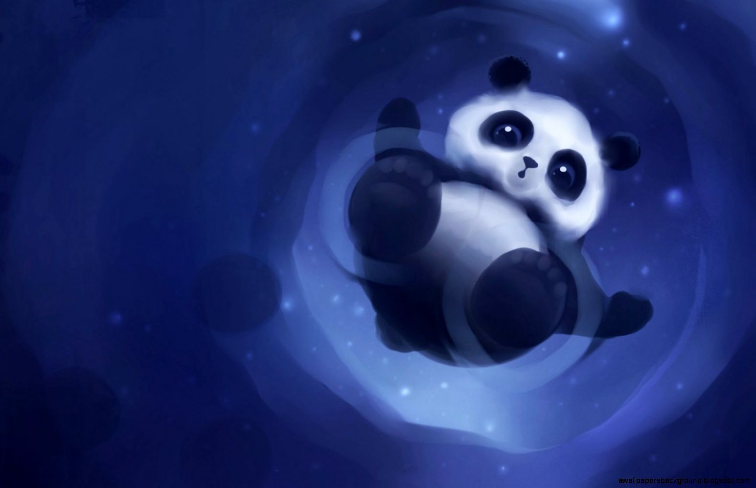 Cucciolo panda tunnel blu, 1545x997 HD, Notebook Gaming