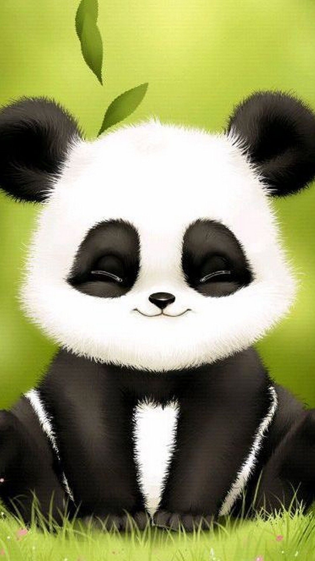 Cucciolo panda cartone animato, 1080x1920 Verticale, Telefono
