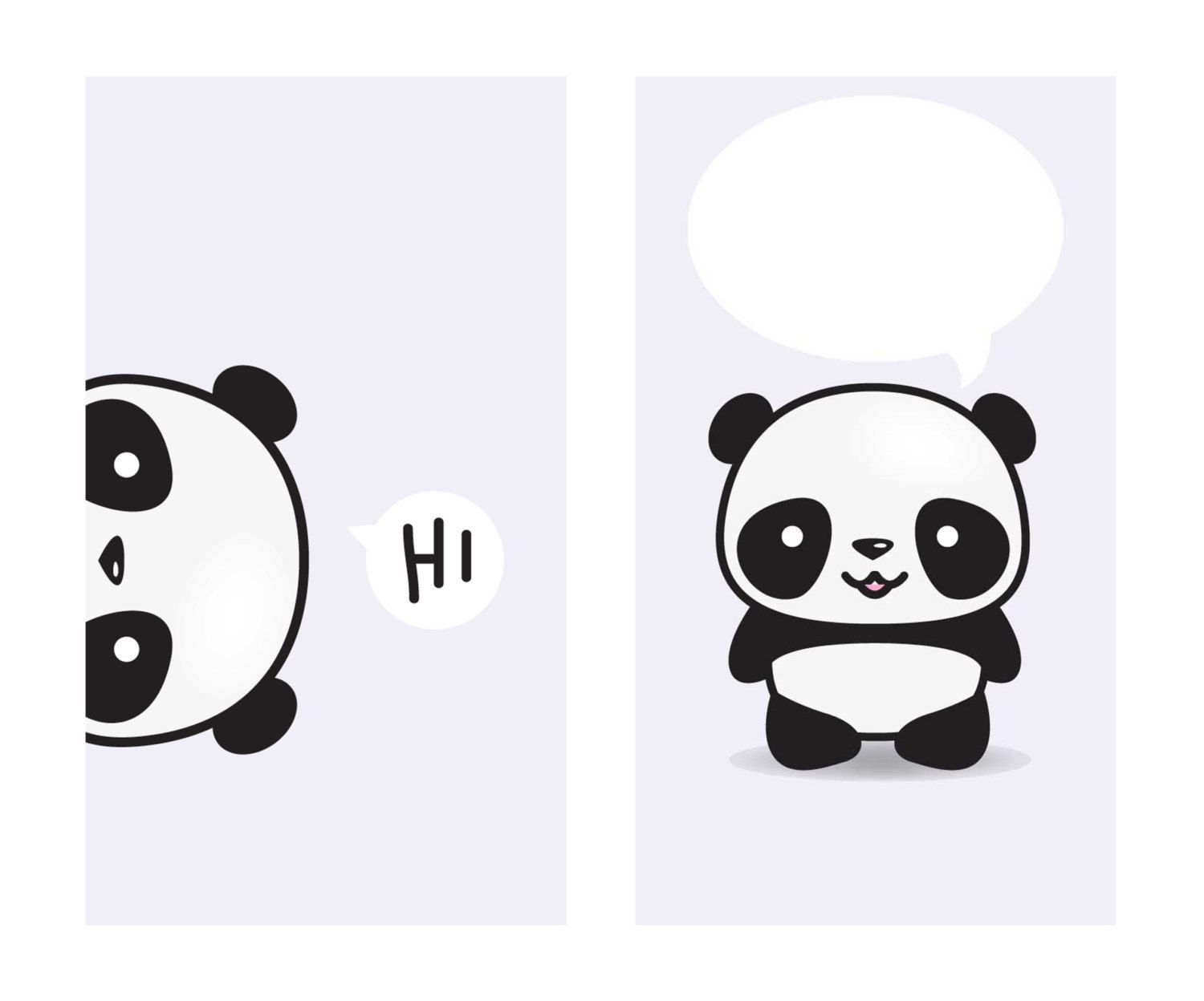 Panda kawaii sfondo rosa, 1200x2134 Verticale, Android