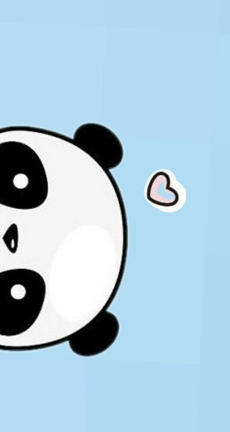 Panda kawaii su ciambella, 1080x1920 Verticale, Telefono