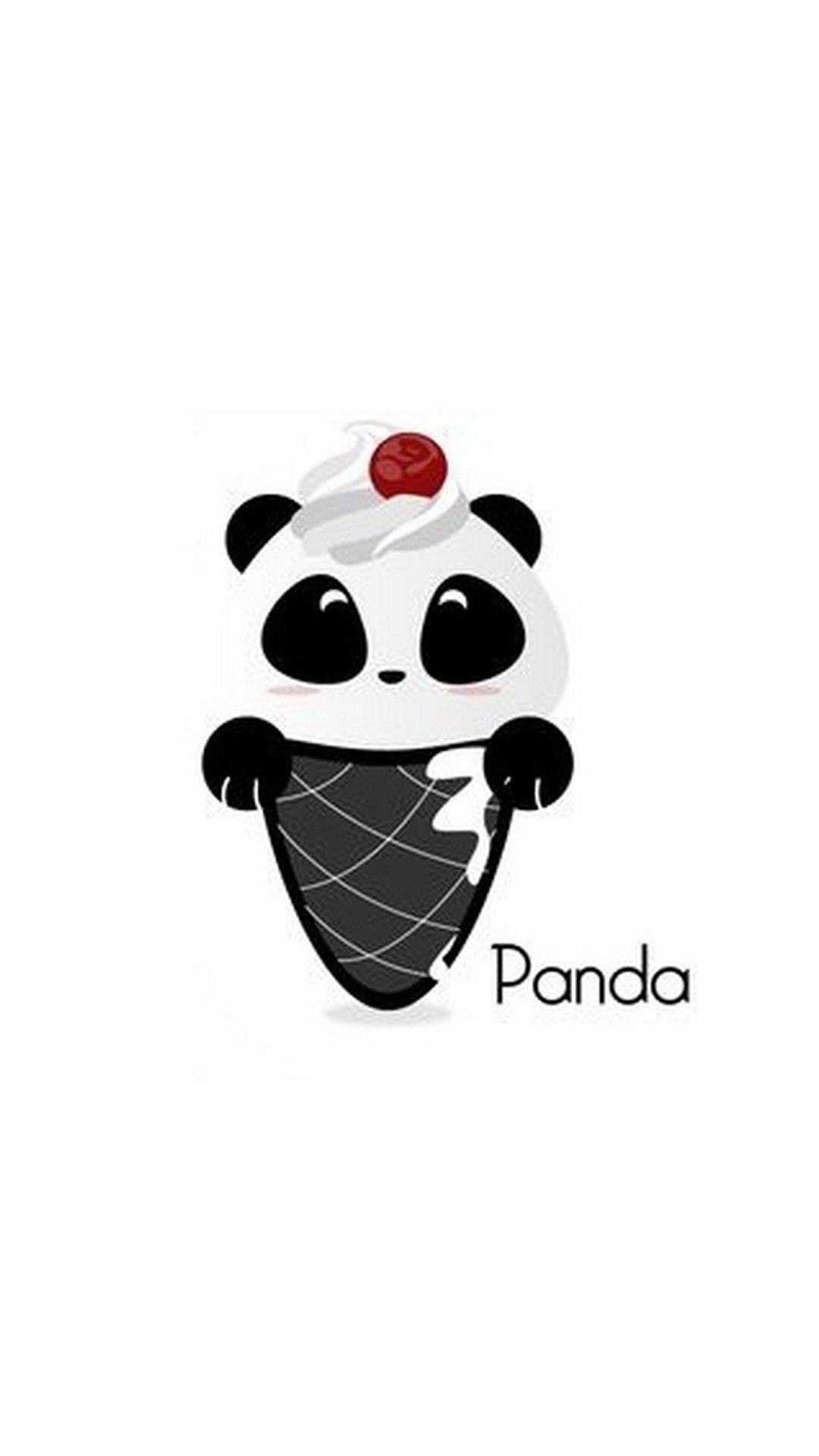 Panda gelato disegno cartone, 1080x1920 Full HD Verticale, iPhone Pro Max