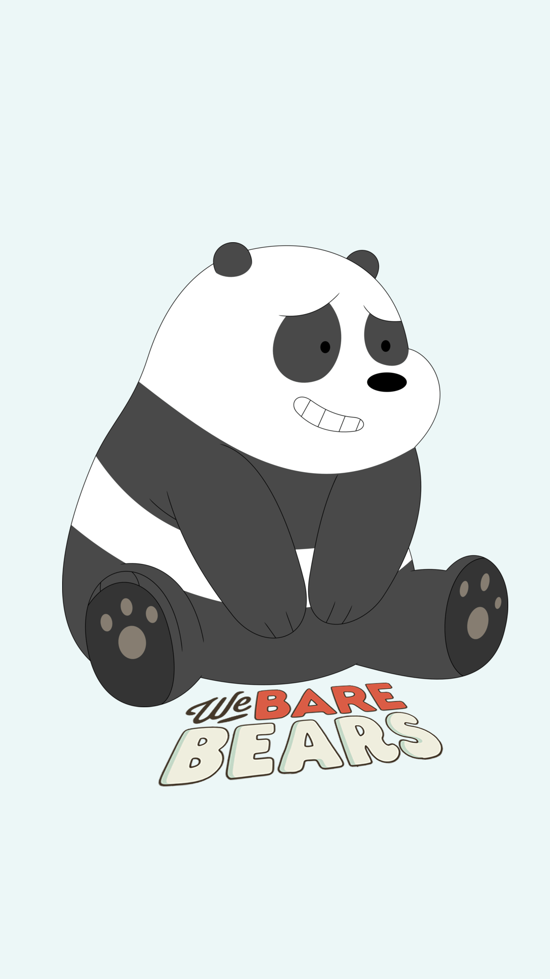 Panda We Bare Bears cartone, 1080x1920 Full HD Verticale, iPhone Pro Max