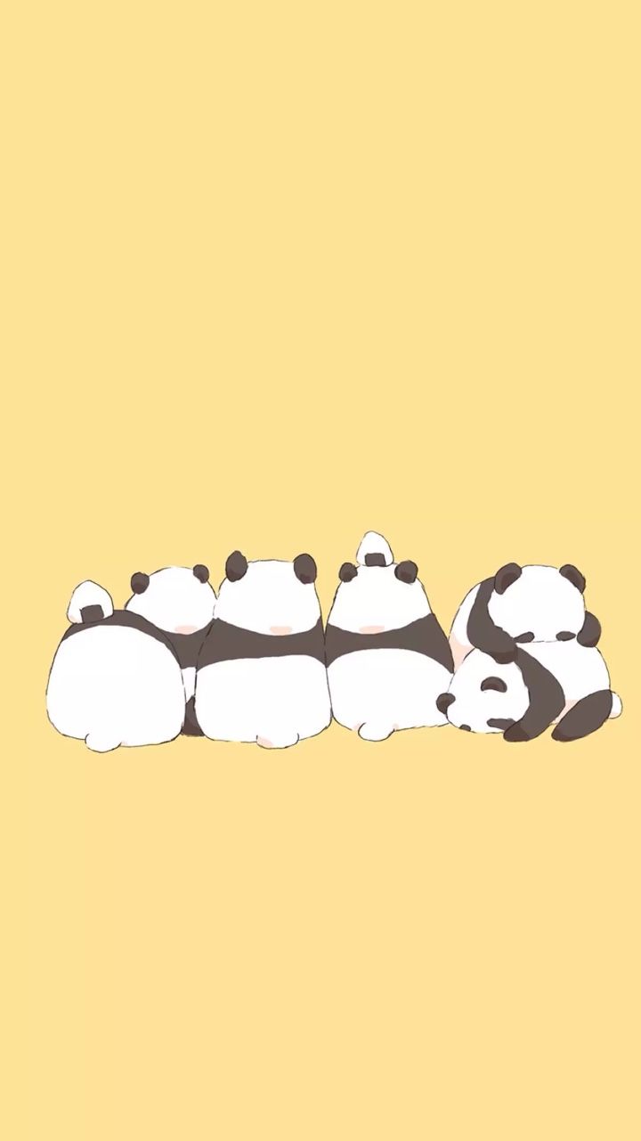 Panda carini sdraiati insieme, 720x1280 Full HD Verticale, iPhone Pro Max