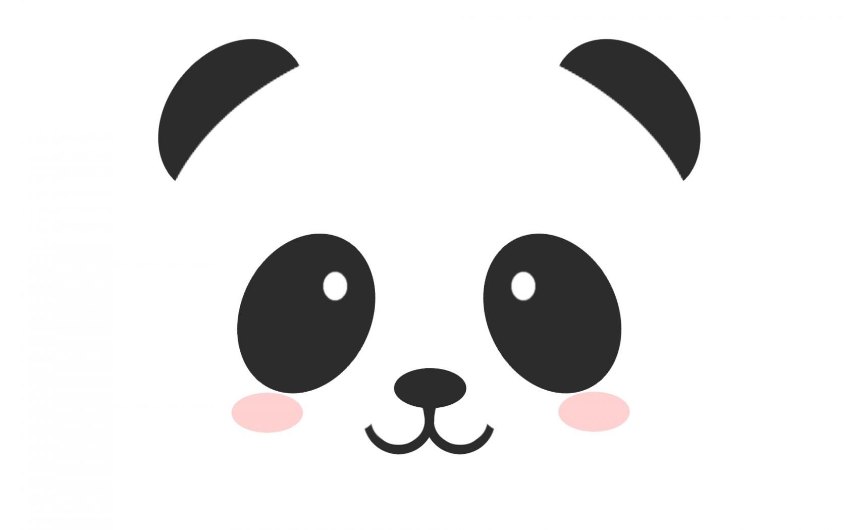 Panda kawaii bianco nero, 720x1280 Full HD Verticale, Smartphone