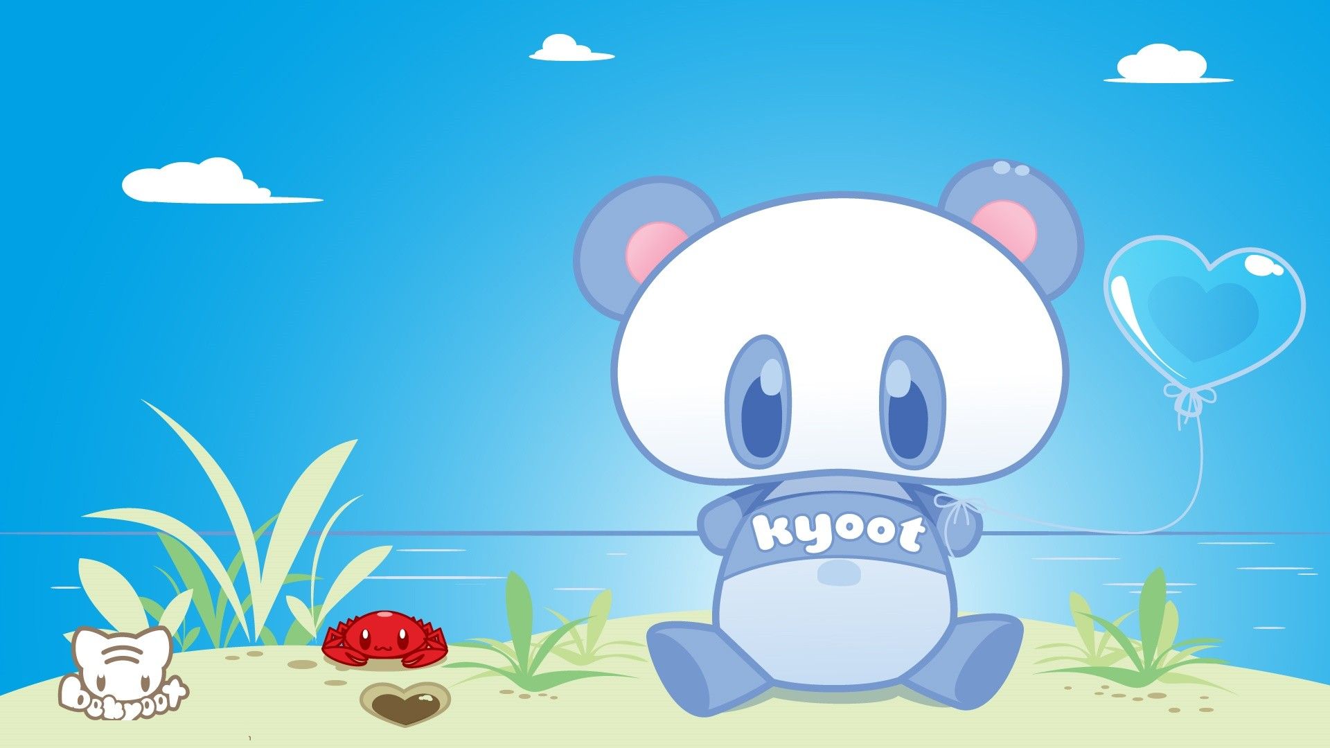 Panda kawaii con cappello verde, 1600x900 HD Ready, Desktop