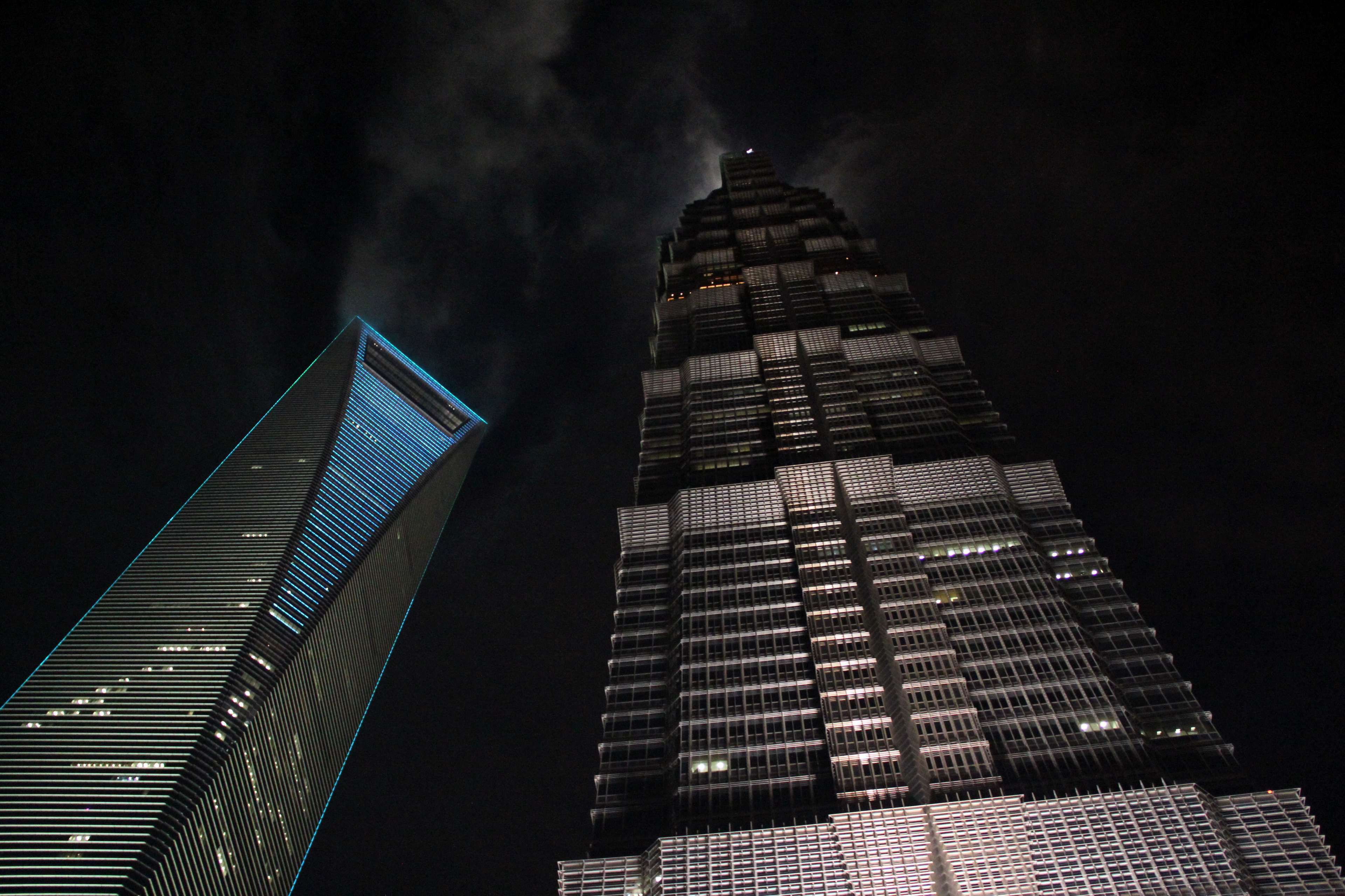 Grattacieli Shanghai notte, 3840x2560 UHD, PC 4K