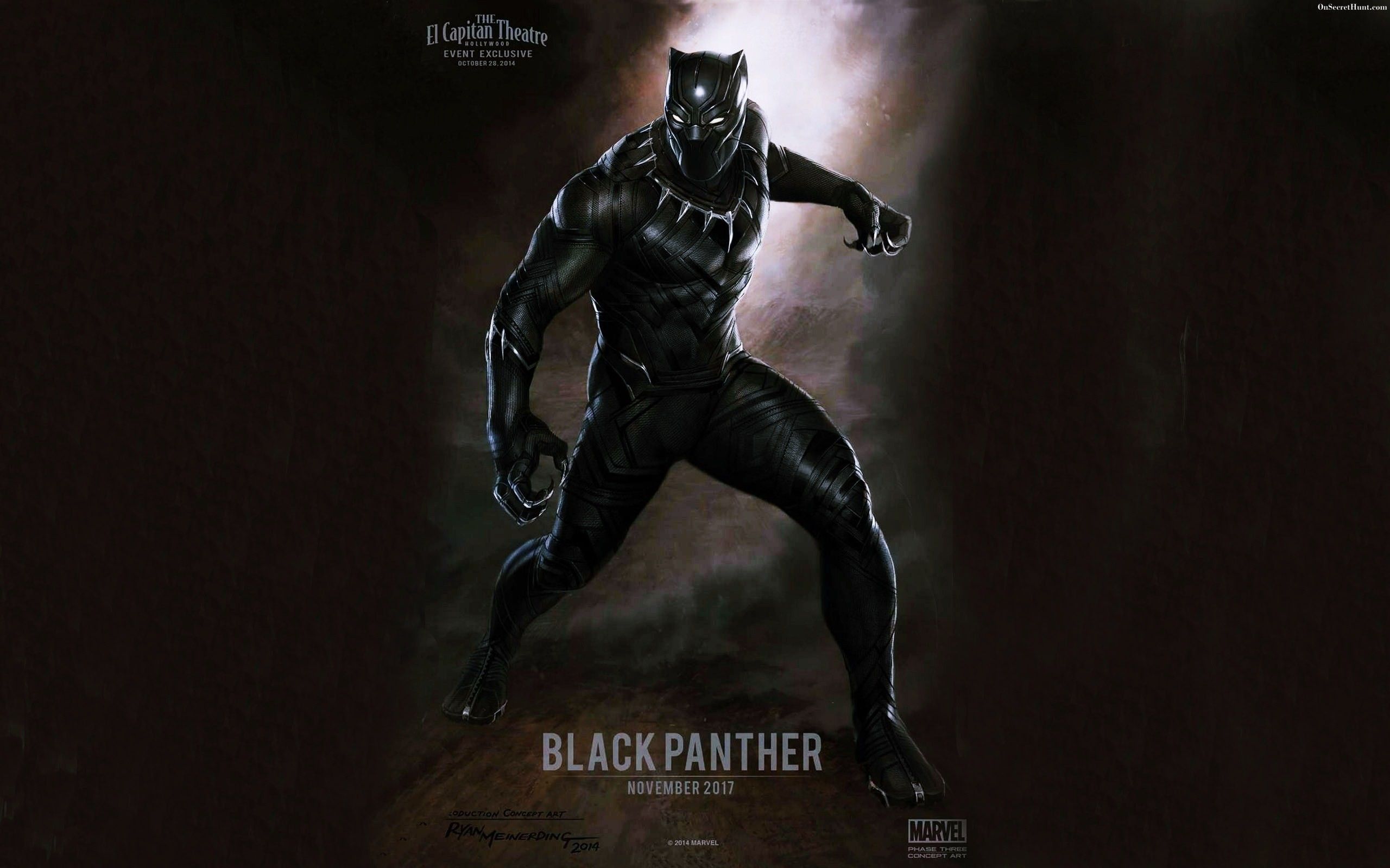 Black Panther Marvel poster, supereroi, 2560x1600 2K+, Desktop