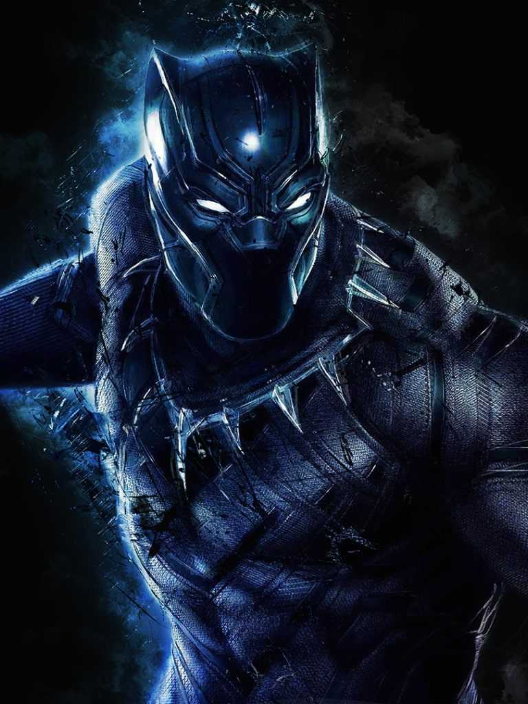 Black Panther Marvel supereroe, MCU, 768x1024 Full HD Verticale, Smartphone