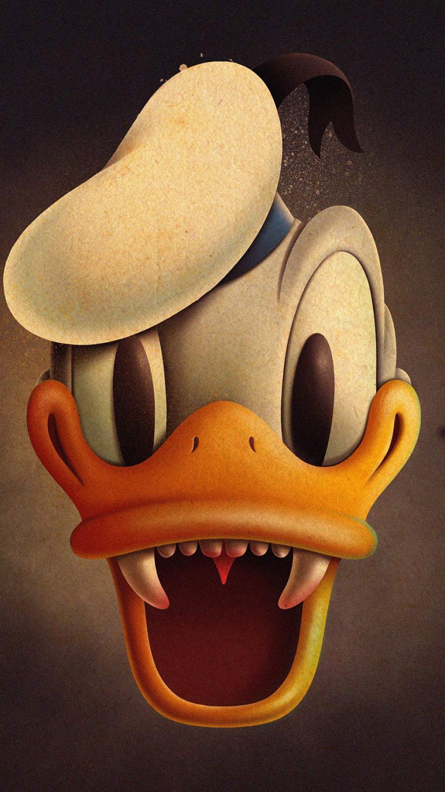 Paperino faccia spaventosa Halloween, 900x1601 Full HD Verticale, Smartphone