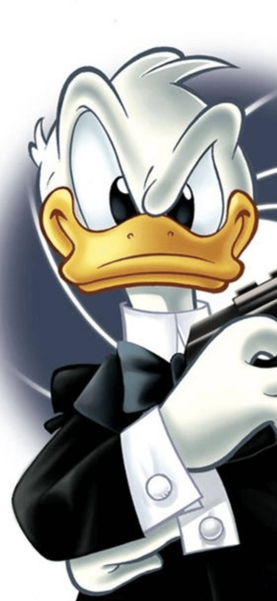 Paperino in smoking elegante, 887x1920 Full HD Verticale, iPhone