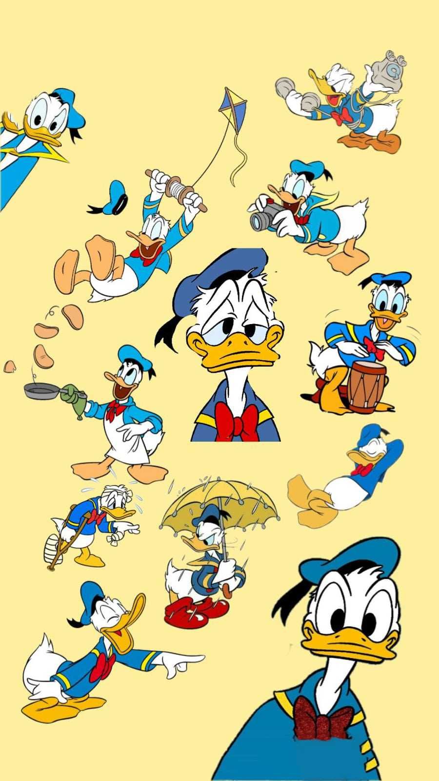 Paperino personaggi Disney multipli, 900x1600 Verticale, POCO