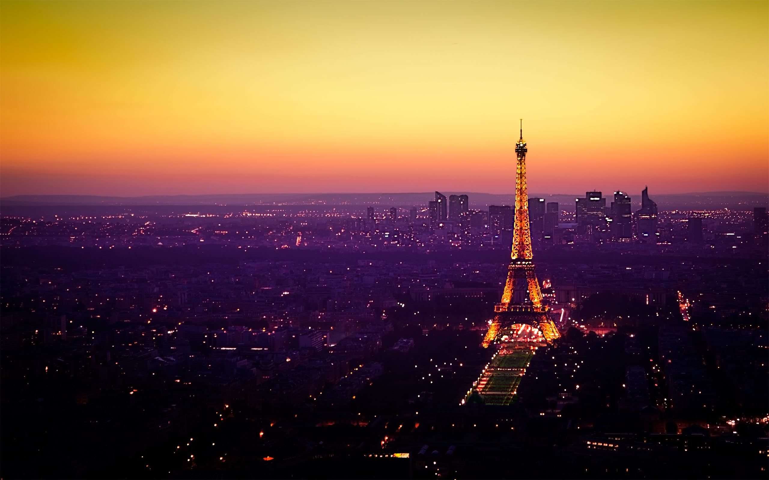 Torre Eiffel al tramonto, Parigi, 2560x1600 WQXGA, PC