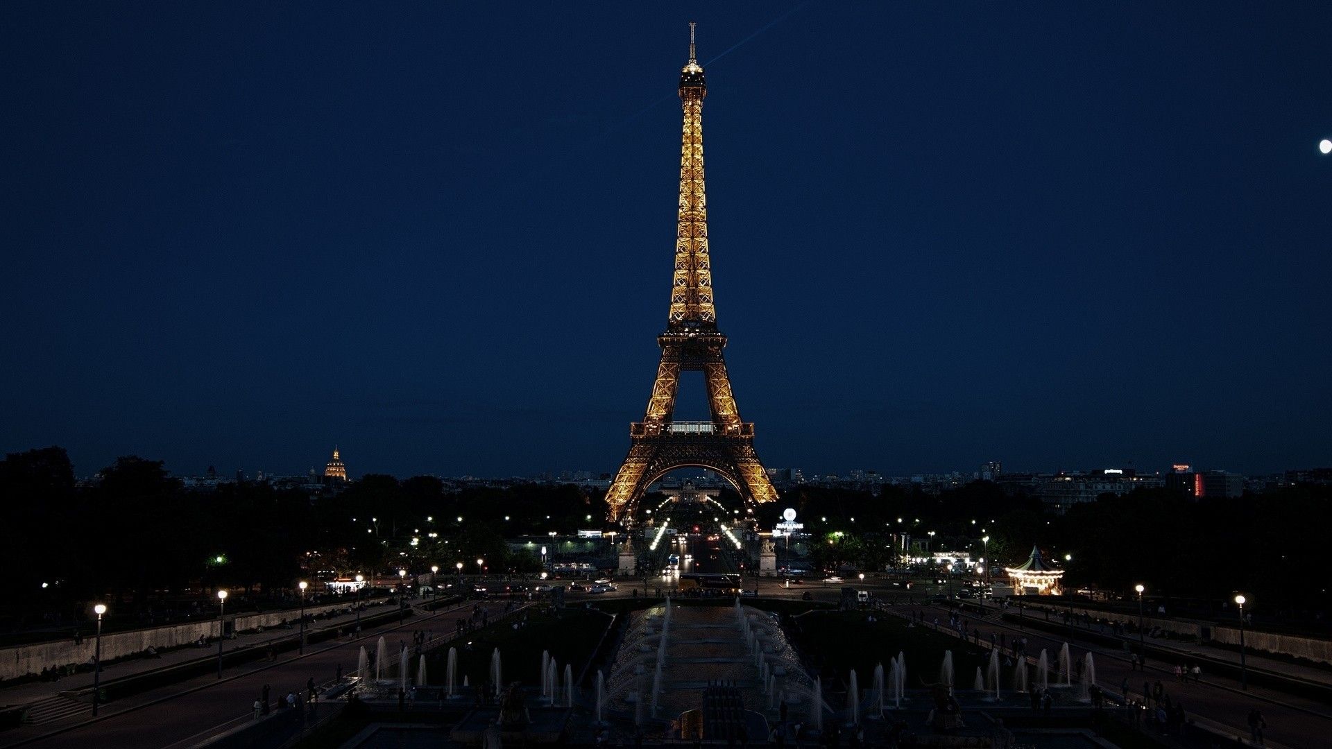 Torre Eiffel di notte, 1920x1080 1080p, Desktop