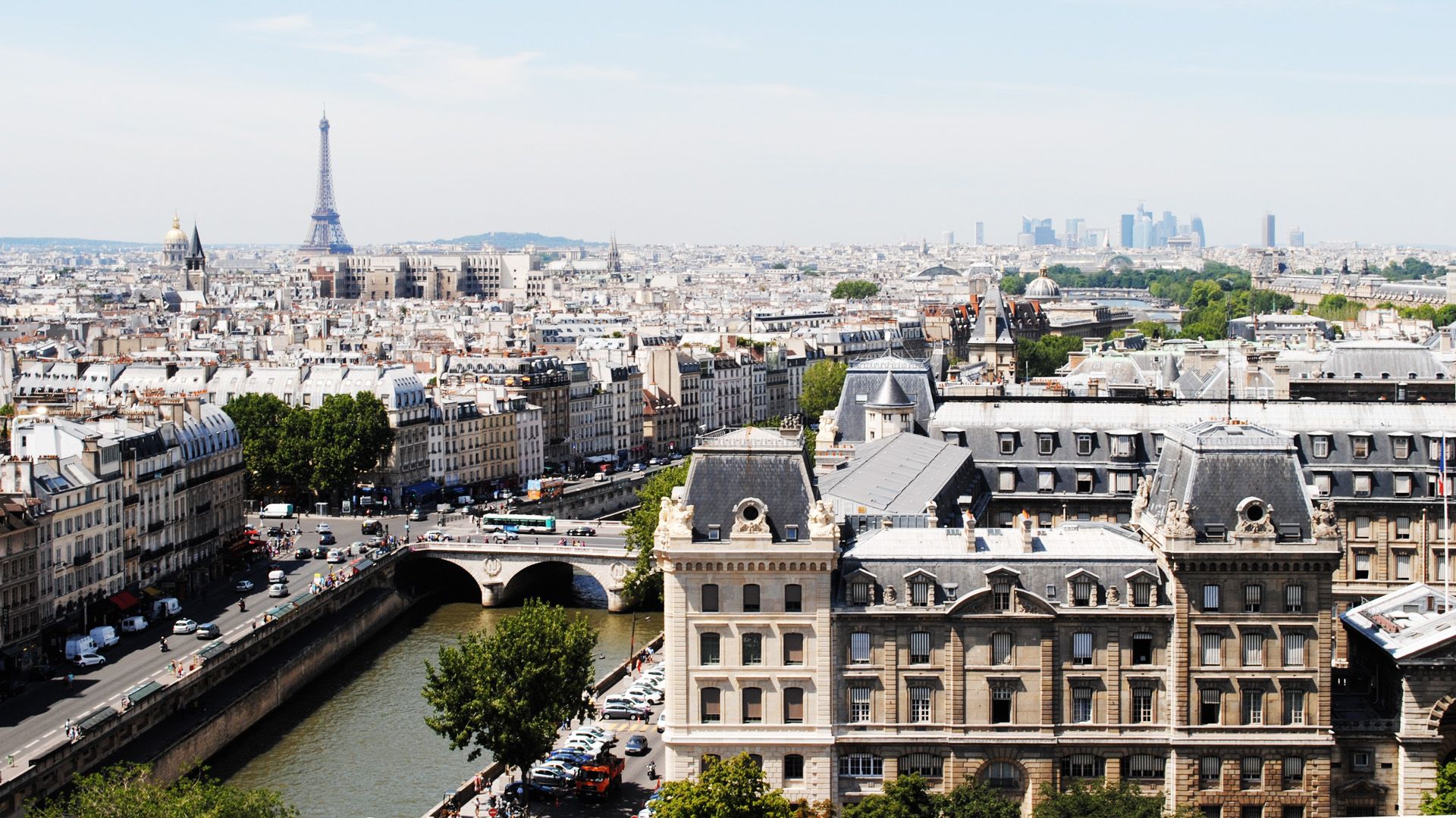 Vista panoramica di Parigi, 1920x1080 1080p, PC Desktop