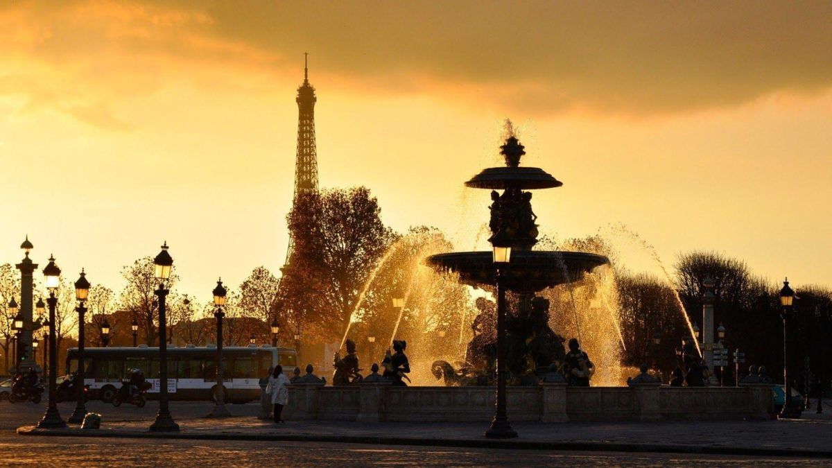 Torre Eiffel e fontana Parigi, 1200x675 HD, PC Desktop