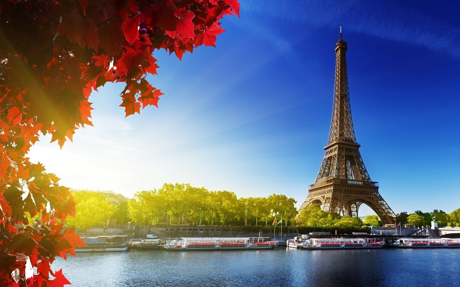 Torre Eiffel autunno Senna, 1920x1200 WUXGA, Monitor Gaming