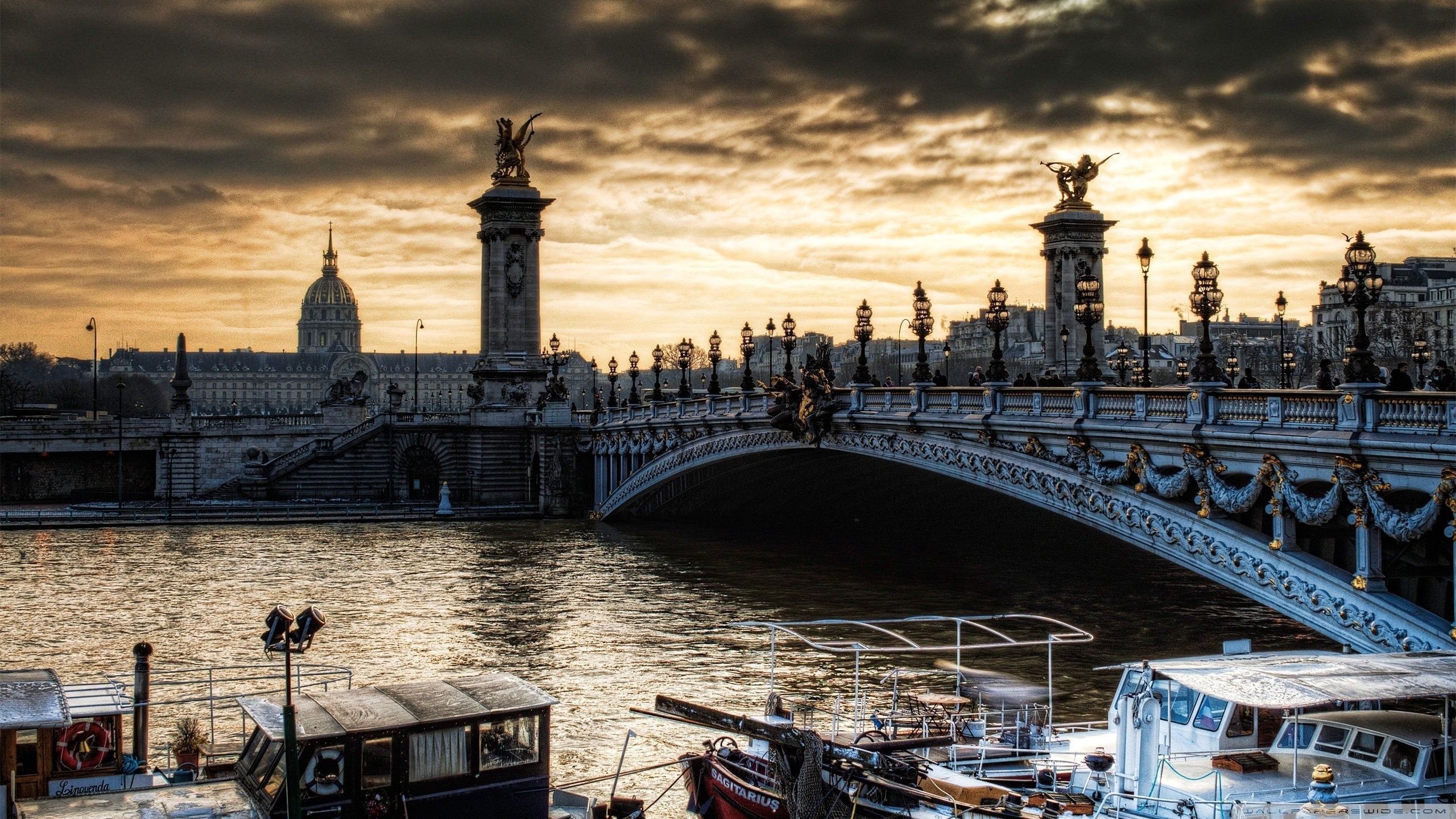 Ponte Alexandre III Parigi, 2560x1440 2K QHD, Monitor Gaming